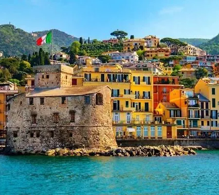 Center Near The Sea With Terrace Free Parking Ac Wifi Lägenhet Rapallo